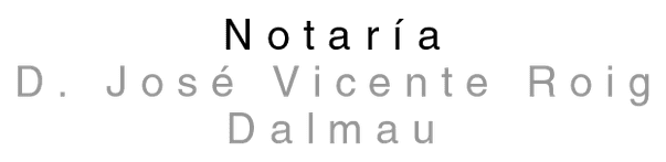 Notaría de D. José Vicente Roig Dalmau logo