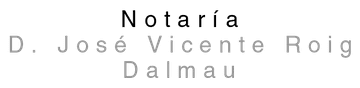 Notaría de D. José Vicente Roig Dalmau logo